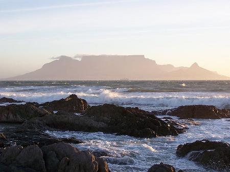 Table Mountain from Bloubergstrand